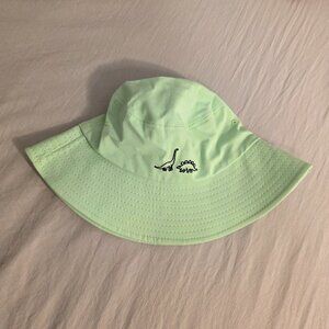 Lime Green Dinosaur Embroidered Bucket Hat